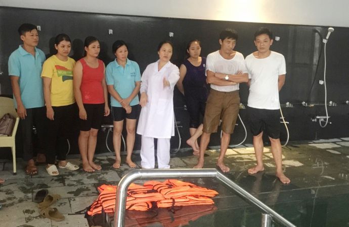Tập huấn chuyên đề Thủy trị liệu tại bệnh viện Phục hồi chức năng tỉnh Hà Giang